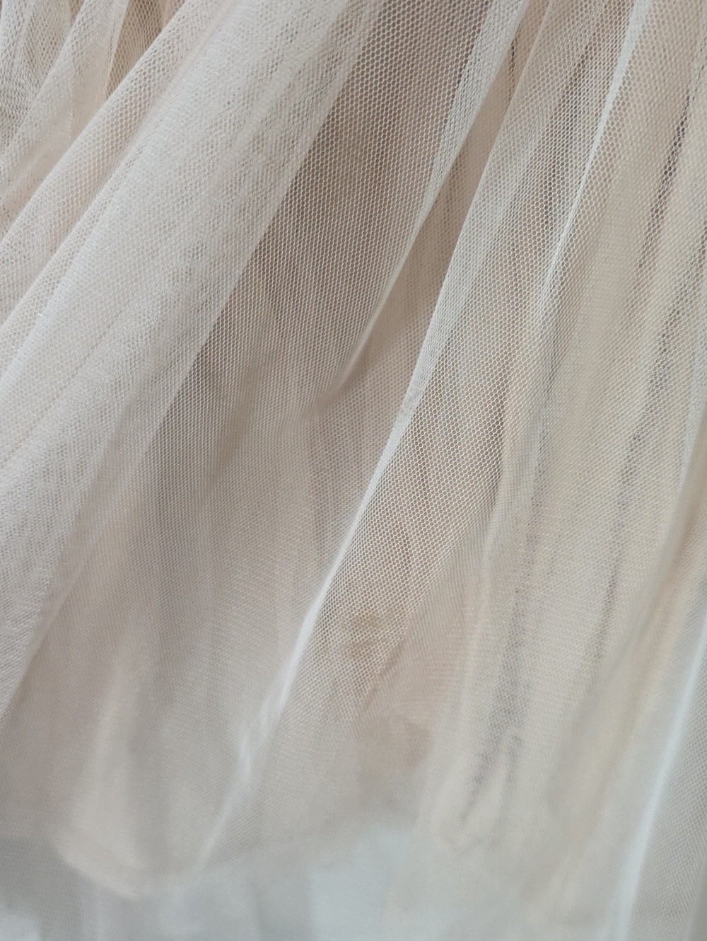 Donsje Girls Pale Beige Linen & Tulle Dress, Size 3/4Y - Picture 4 of 7